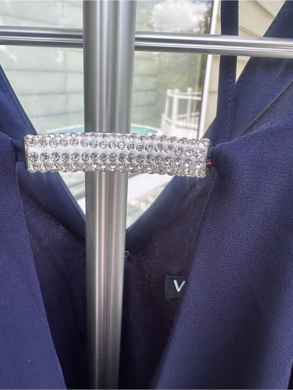 VENUS Navy Ruffle Dress - Picture 5 of 6